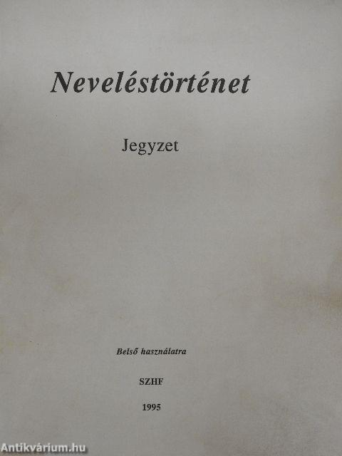 Neveléstörténet