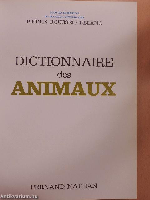 Dictionnaire des Animaux