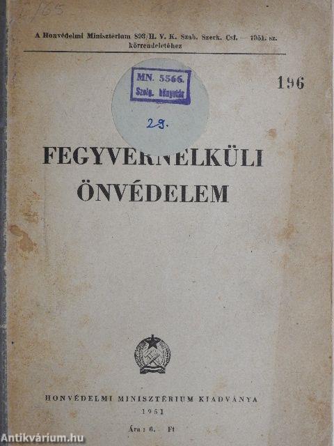 Fegyvernélküli önvédelem