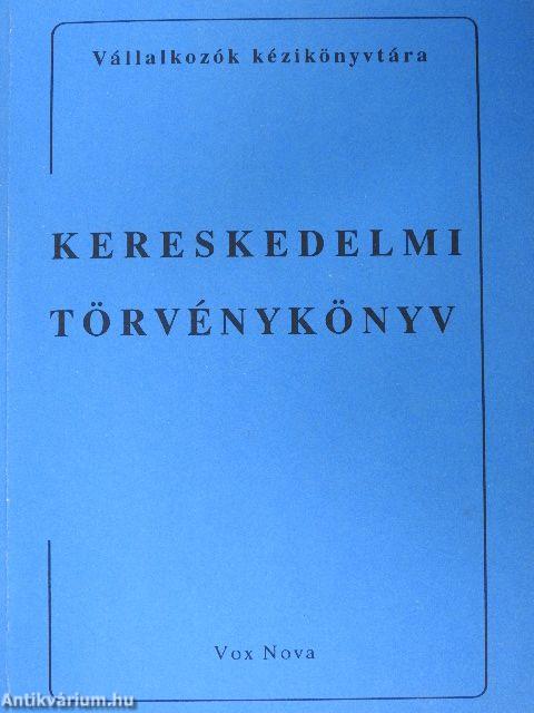 Kereskedelmi törvénykönyv