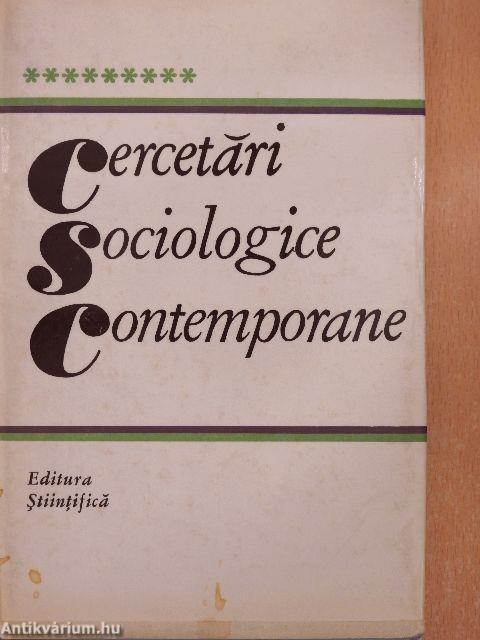 Cercetari sociologice contemporane