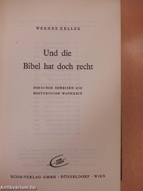 Und die Bibel hat doch recht