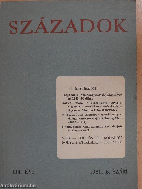 Századok 1980/5.