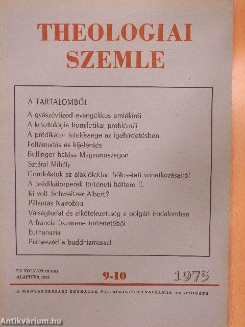 Theologiai Szemle 1975. szeptember-október