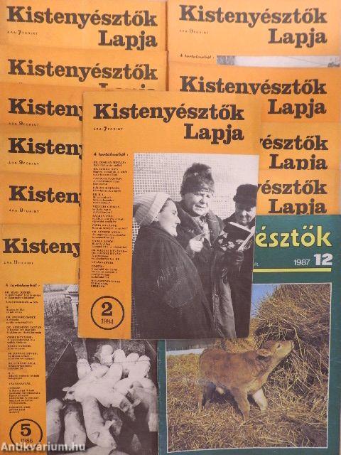 Kistenyésztők Lapja 1984-1987. (vegyes számok) (12 db)