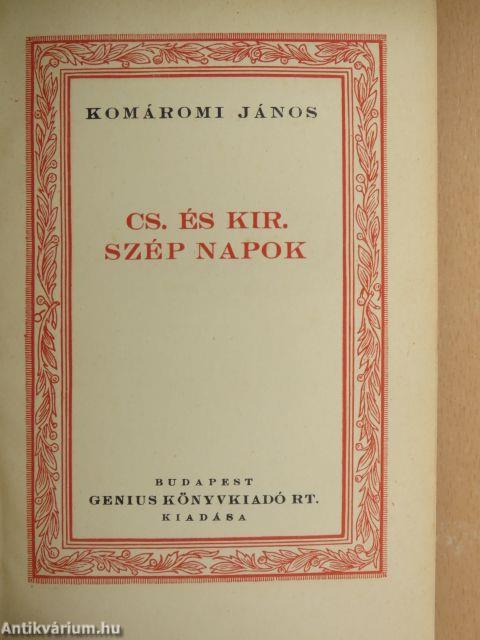 Cs. és kir. szép napok