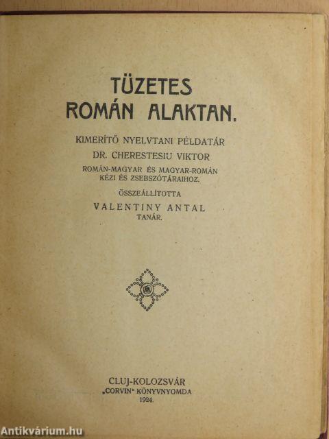 Tüzetes román alaktan