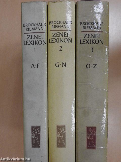 Zenei Lexikon 1-3.