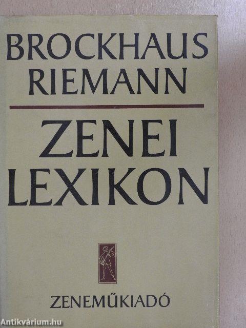 Zenei Lexikon 1-3.