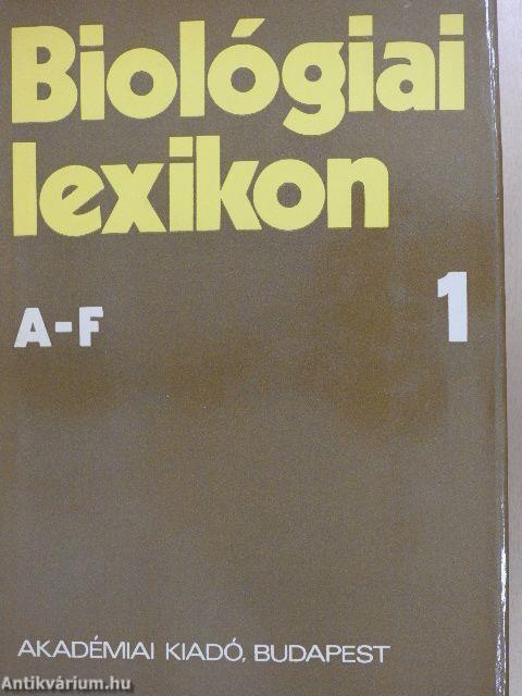 Biológiai lexikon 1-4.