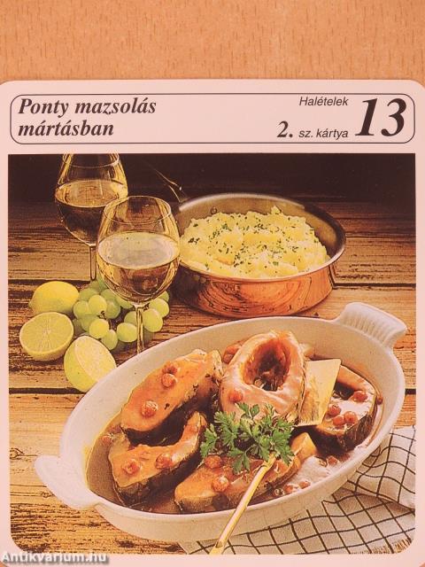 Mesterszakács receptkártya gyűjtemény