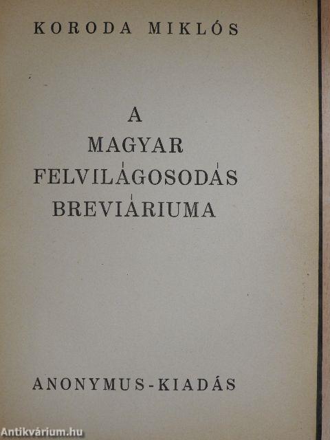 A magyar felvilágosodás breviáriuma