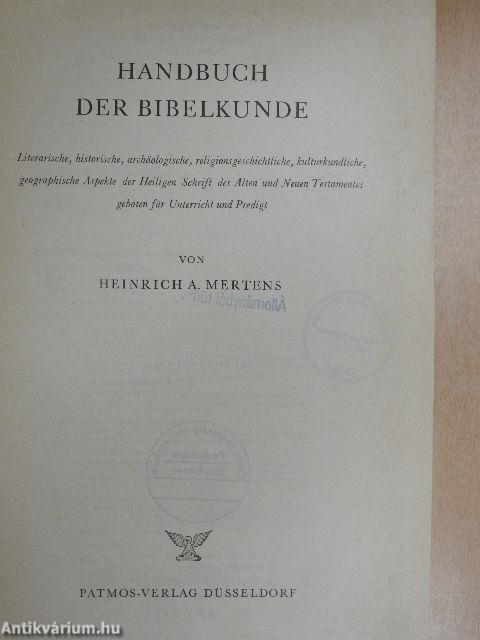 Handbuch der Bibelkunde