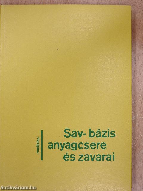 Sav-bázis anyagcsere és zavarai