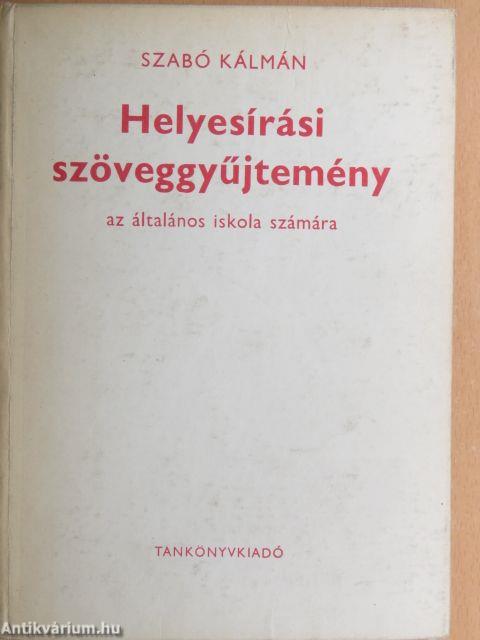 Helyesírási szöveggyűjtemény