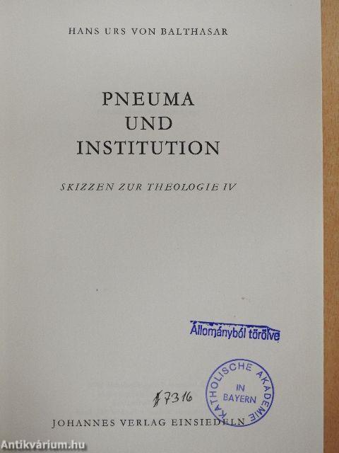 Pneuma und Institution