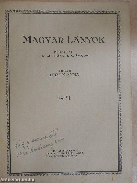 Magyar Lányok 1931. (nem teljes évfolyam)