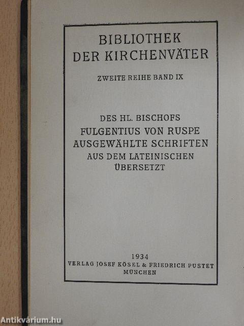 Das Leben des Hl. Fulgentius von Diakon Ferrandus von Karthago