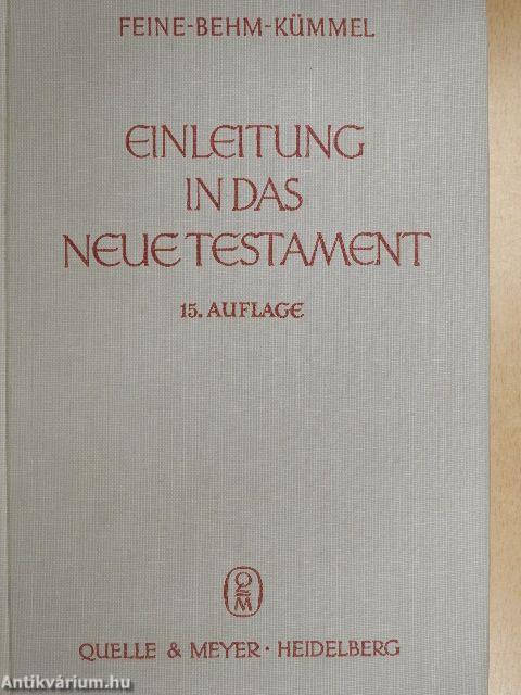 Einleitung in das Neue Testament