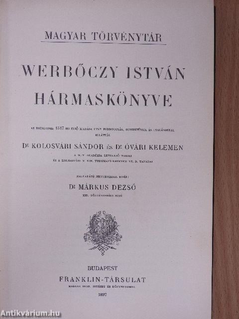 Werbőczy István Hármaskönyve