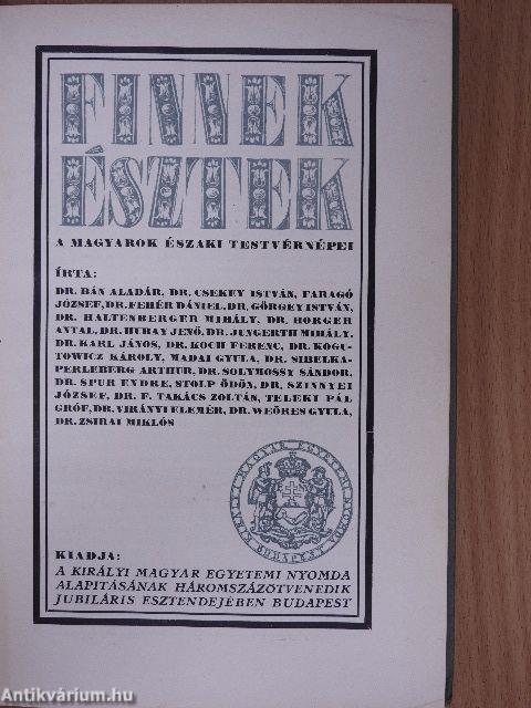 Finnek, észtek