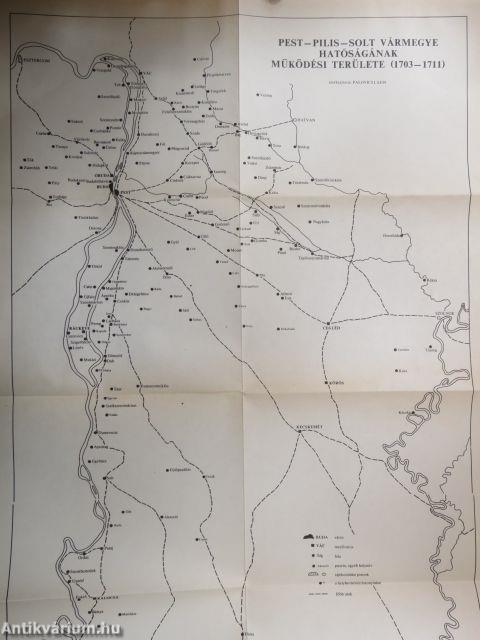 Pest-Pilis-Solt vármegye közgyűlési jegyzőkönyveinek regesztái 1638-1711 V. (töredék) 