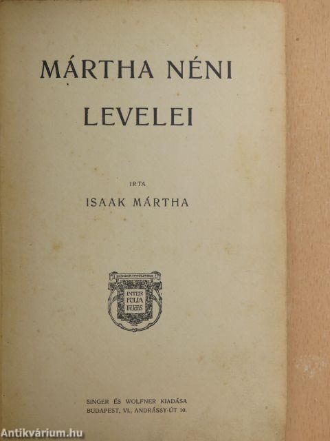 Mártha néni levelei