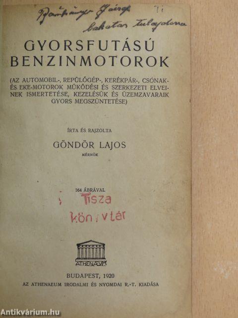 Gyorsfutású benzinmotorok