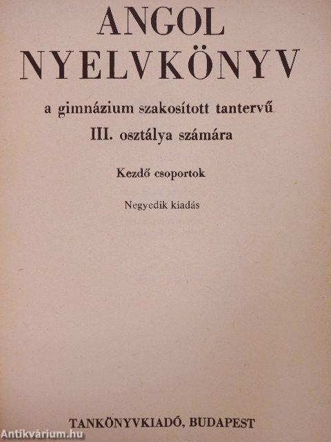 Angol nyelvkönyv III.