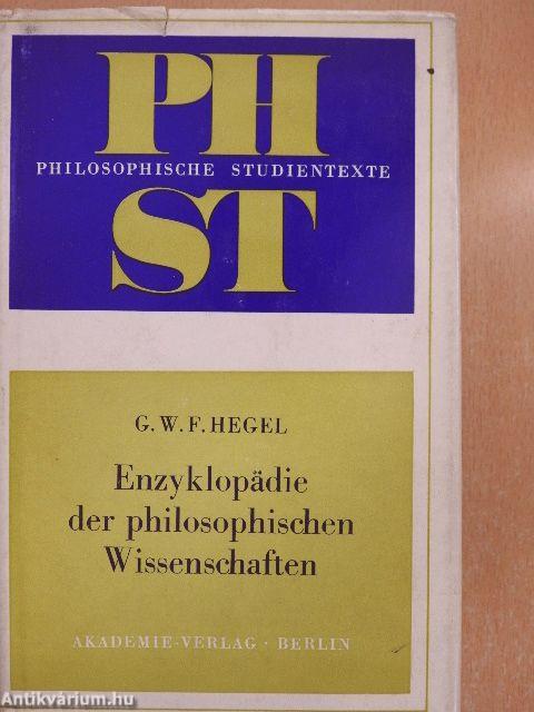 Enzyklopädie der philosophischen Wissenschaften im Grundrisse