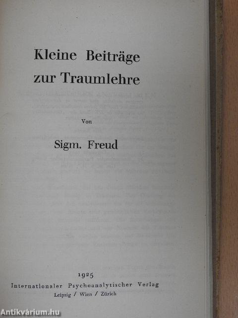 Zur Einführung des Narzißmus/Eine Teufelsneurose im siebzehnten Jahrhundert/Kleine Beiträge zur Traumlehre