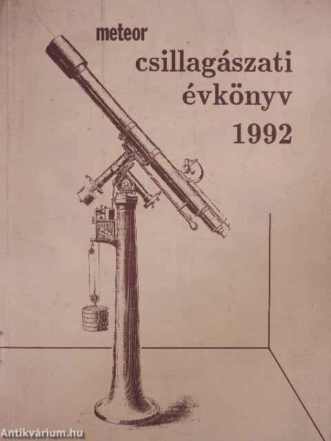 Meteor csillagászati évkönyv 1992