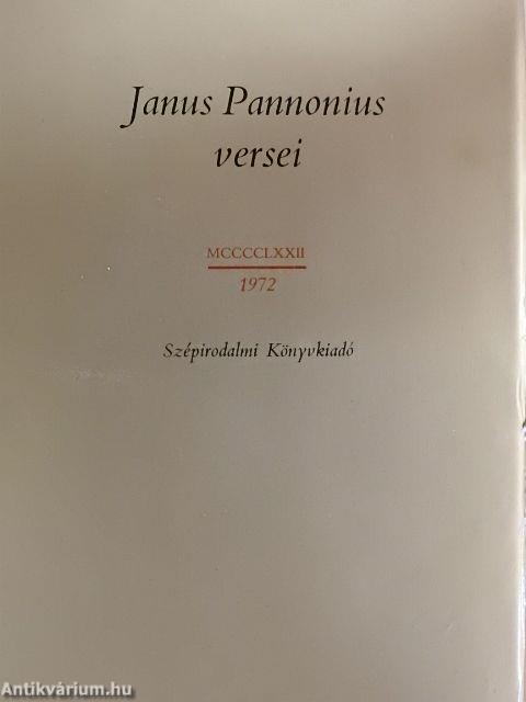 Janus Pannonius versei