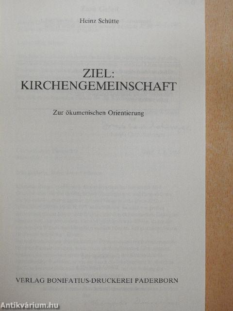 Ziel: Kirchengemeinschaft