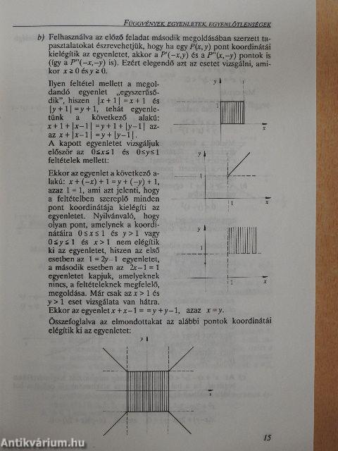 Néhány tipikus problémaszituáció matematikából