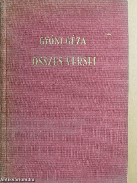 Gyóni Géza összes versei