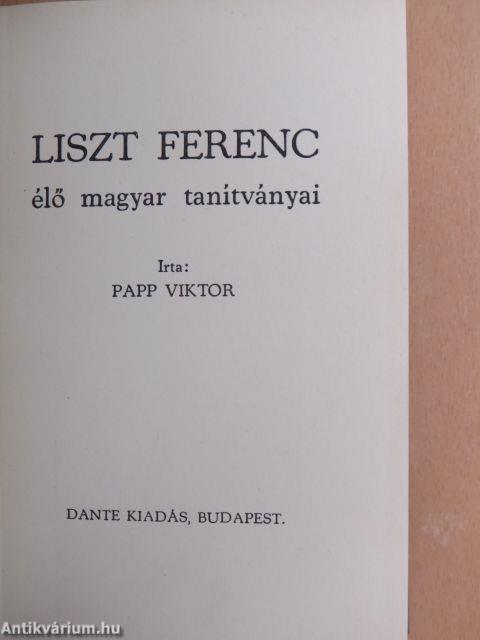 Liszt Ferenc élő magyar tanítványai