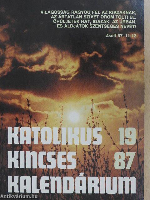 Katolikus Kincses Kalendárium 1987