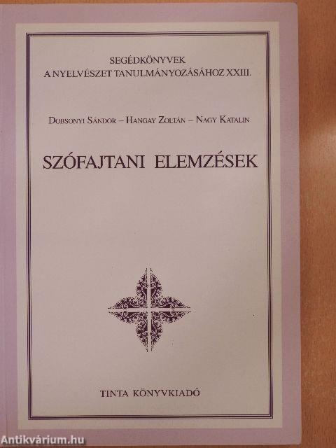 Szófajtani elemzések