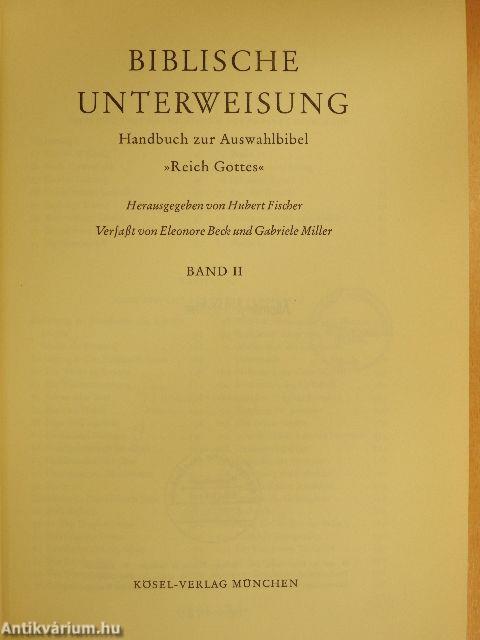 Biblische Unterweisung II.