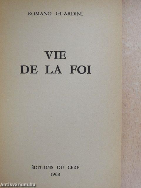 Vie de la Foi