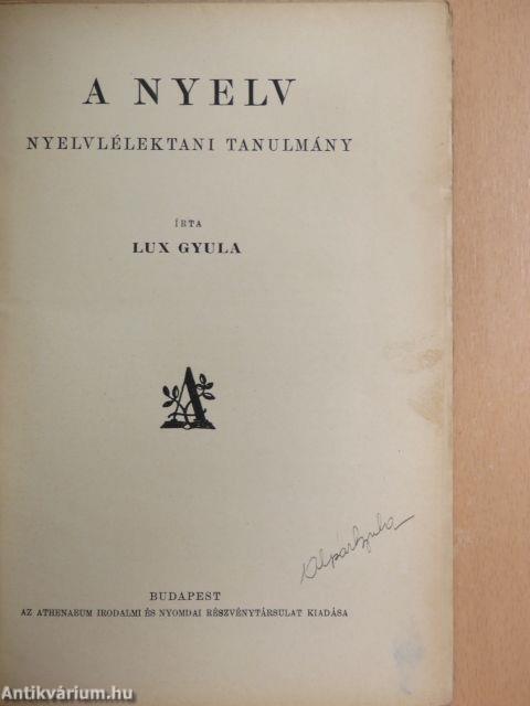 A nyelv