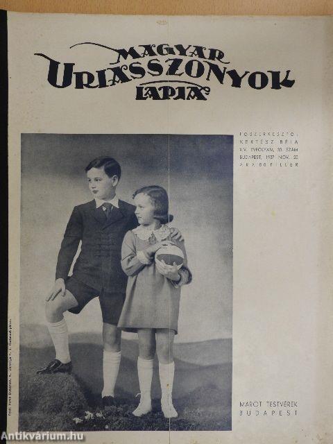 Magyar Uriasszonyok Lapja 1937. november 20.