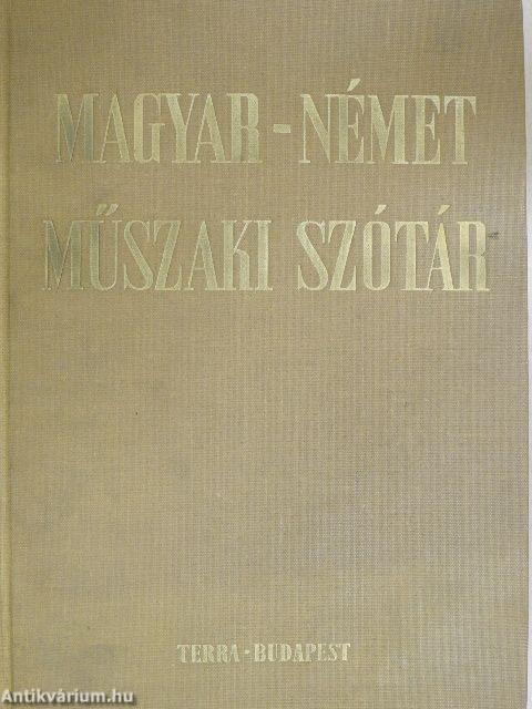 Magyar-német műszaki szótár