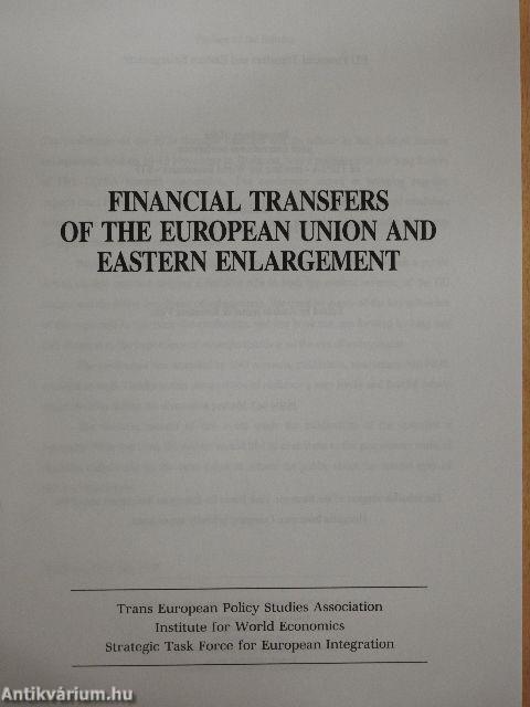 Financial Transfers of the European Union and Eastern Enlargement