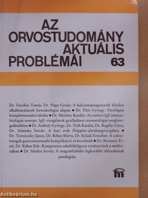 Az orvostudomány aktuális problémái 63.