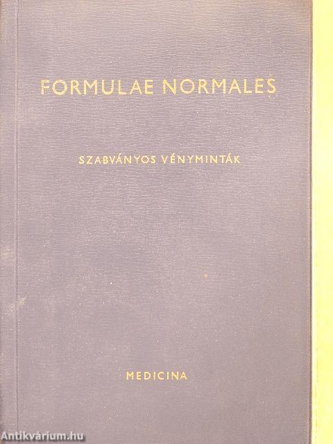 Formulae Normales V.