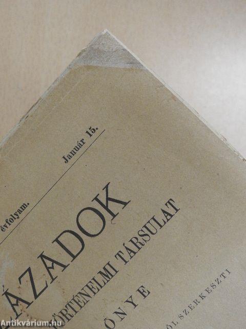 Századok 1906. (nem teljes évfolyam)