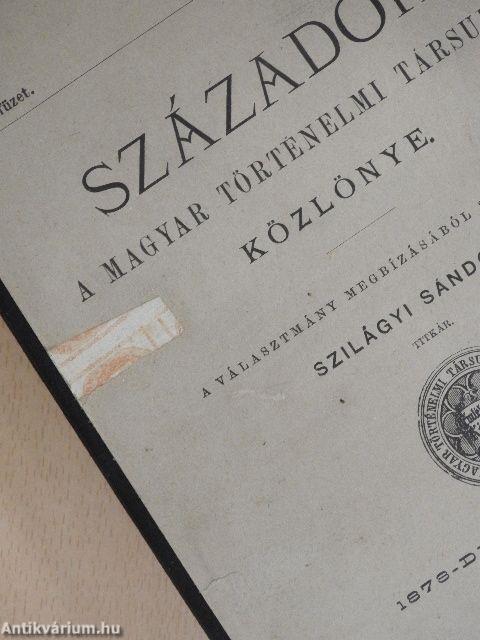 Századok 1878. január-december