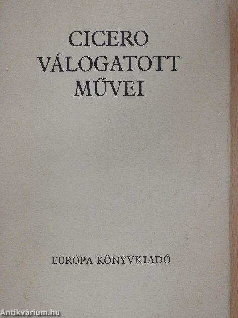 Cicero válogatott művei